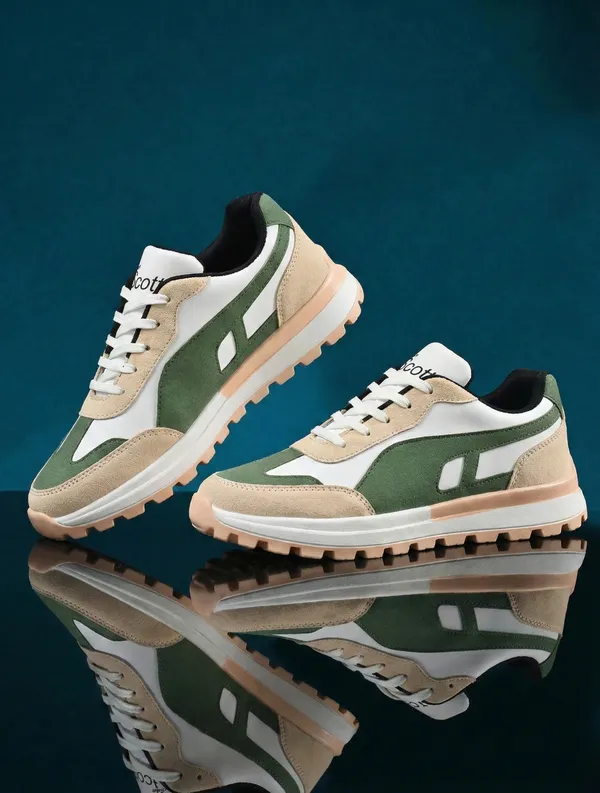 Beige_White_Synthetic_Leather_Sport_Shoe_For_Men