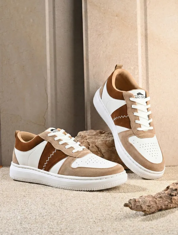 Brown_White_Leather_Sneaker_For_Men