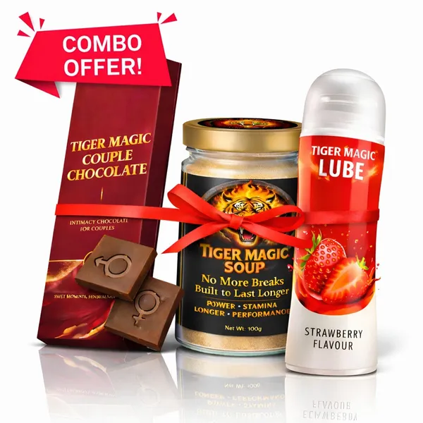 Tiger_Magic_Soup_100_Gm_And_Tiger_Magic_Lube_And_Tiger_Magic_Couple_Chocolate_(Pack_Of_3)
