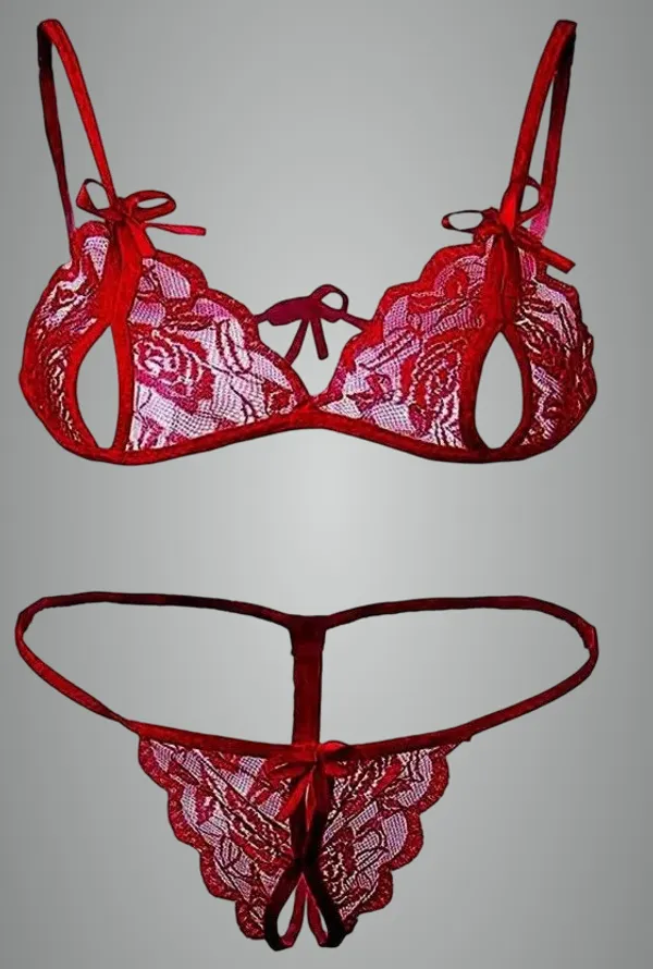 Red_Net_Self_Design_Babydoll_Lingerie_For_Women