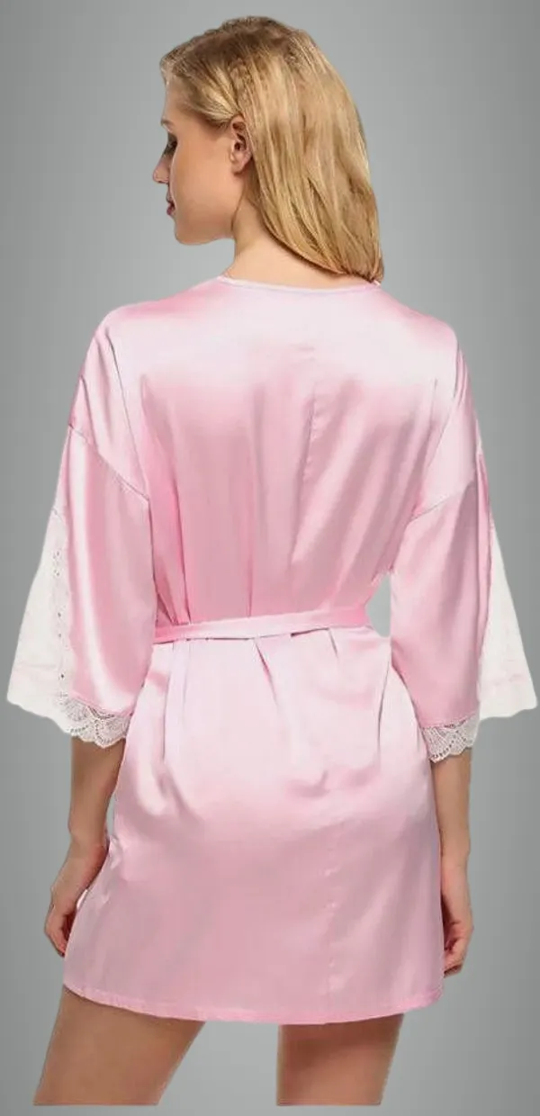 Pink_Lace_Satin_Blend_Solid_Babydoll_Lingerie_For_Women