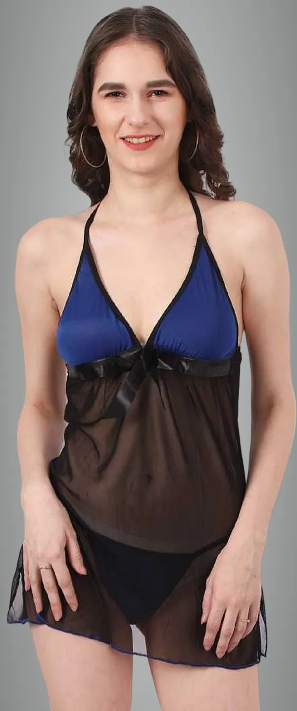 Blue_Lace_Net_Embroidered_Babydoll_Lingerie_For_Women