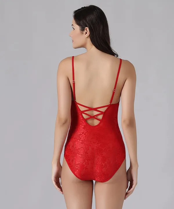 Red_Net_Self_Design_Babydoll_Lingerie_For_Women