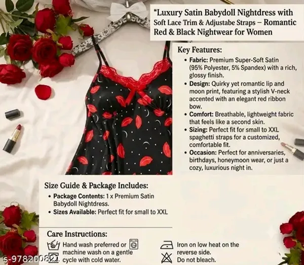 Women's_Floral_Printed_Nightwear_Set_with_Lace_Trim_|_Spaghetti_Strap_Camisole_Top_&_Shorts_Set_Women_Cute_Floral_Print_Satin_Camisole_&_Shorts_Nightsuit_|_Summer_Sleepwear_Set_Women_Floral_Spaghetti_Strap_Top_and_Shorts_Nightwear_Set__Product_Description