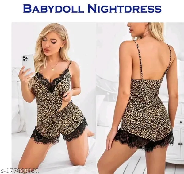Women's_Leopard_Print_Spaghetti_Strap_Cami_&_Shorts_Nightsuit_with_Lace_Trim_(Pack_of_1)__Leopard_Print_Lace_Trimmed_Women's_Cami_and_Shorts_Pyjama_Set_-_Comfortable_Sleepwear__Animal_Print_Slip_Cami_&_Lace_Detailed_Shorts_Set_-_Women's_Loungewear__Lace_Trim_Leopard_Print_Women's_Nightwear_Camisole_&_Shorts_Combo
