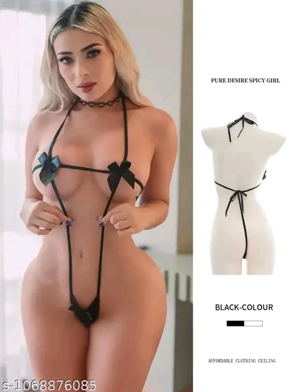 Women's_Sexy_Solid_White_Micro_Bikini_Lingerie_Set_|_Adjustable_String_Halter_Neck_Nightwear_Premium_White_Micro_Bikini_Set_for_Women_-_Adjustable_Tie-Up_Lingerie_Sexy_White_Halter_Neck_Micro_Triangle_Bikini_Set_–_Free_Size_Lingerie