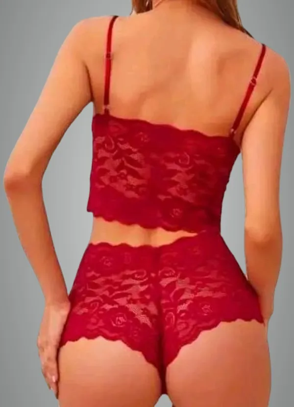 Maroon_And_Green_Net_Saniya_Self_Design_Babydoll_Lingerie_Combo_For_Women