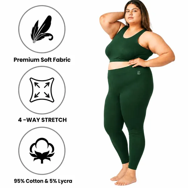 Bottle_Green_Ankle_Leggings_Cotton_For_Women