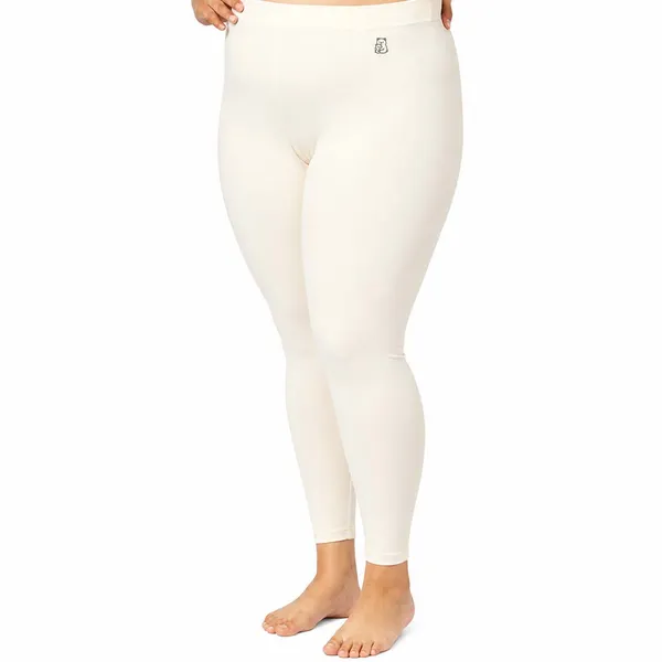 Cream_Ankle_Leggings_Cotton_For_Women