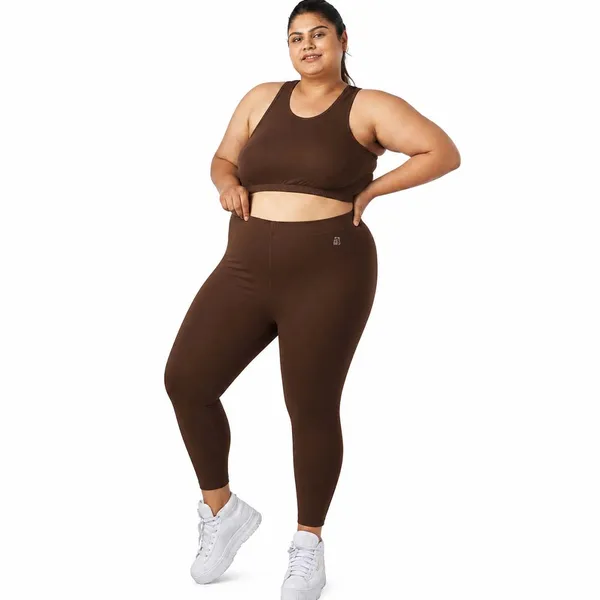 Lite_Coffee_Brown_Ankle_Leggings_Cotton_For_Women