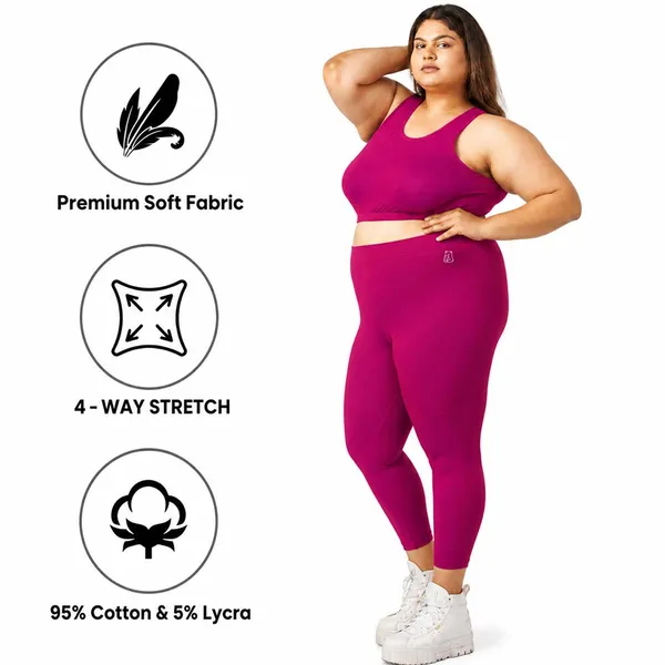 Magenta_Ankle_Leggings_Cotton_For_Women