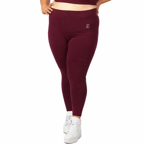 Maroon_Ankle_Leggings_Cotton_For_Women