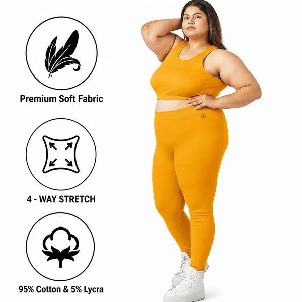 Mustard_Ankle_Leggings_Cotton_For_Women