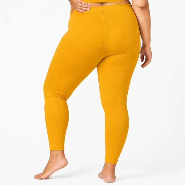 Mustard_Ankle_Leggings_Cotton_For_Women