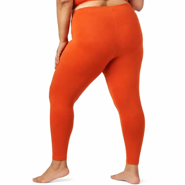 Bright_Orange_Ankle_Leggings_Cotton_For_Women