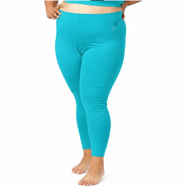Pool_Blue_Ankle_Leggings_Cotton_For_Women