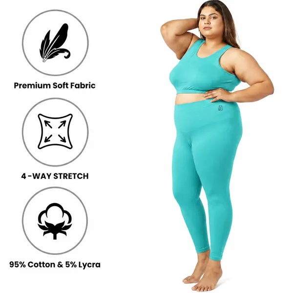 Pool_Blue_Ankle_Leggings_Cotton_For_Women