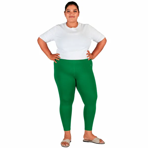 Pakistan_Green_Ankle_Leggings_Cotton_For_Women
