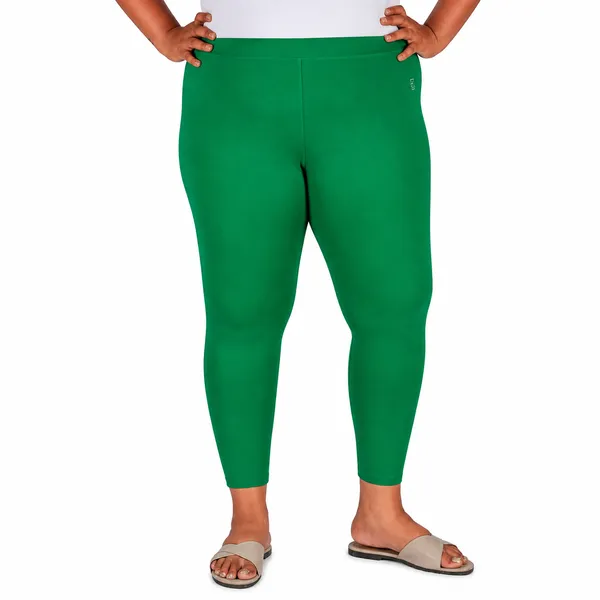Pakistan_Green_Ankle_Leggings_Cotton_For_Women
