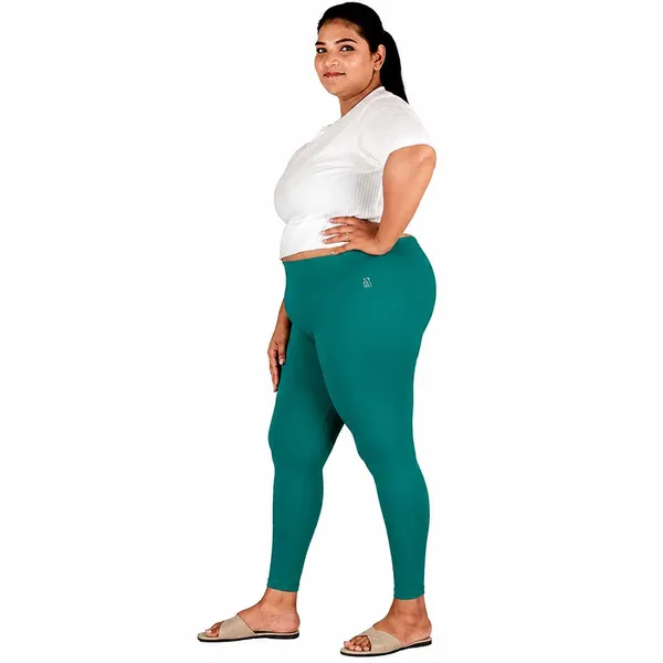 Ramar_Green_Ankle_Leggings_Cotton_For_Women