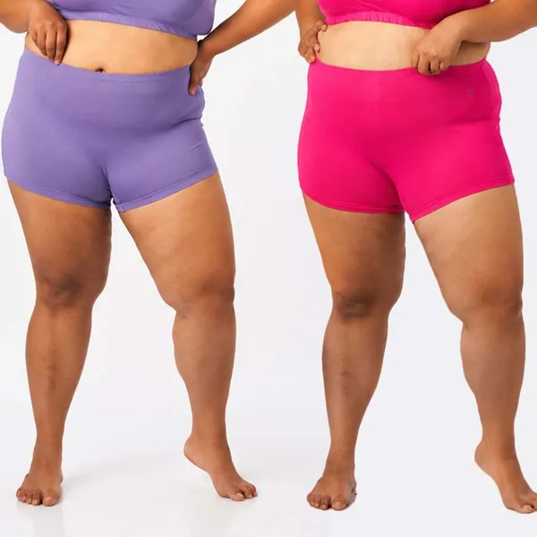 Pink_And_Lilac_Boxer_Shorts_Cotton_For_Women