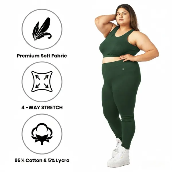 Bigtees_Women'S_Cotton_Churidar_Full_Length_Leggings_|_Stretchable_&_Comfortable_|_Sizes_L_To_10Xl
