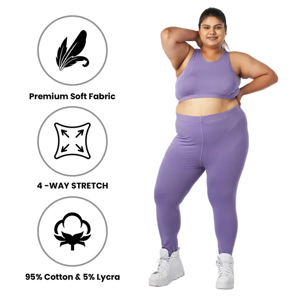 Lilac_Churidar_Leggings_Cotton_For_Women