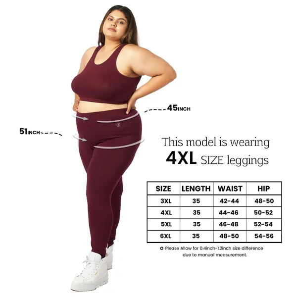 Bigtees_Women'S_Cotton_Churidar_Full_Length_Leggings_|_Stretchable_&_Comfortable_|_Sizes_L_To_10Xl