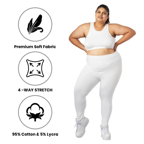 Bigtees_Women'S_Cotton_Churidar_Full_Length_Leggings_|_Stretchable_&_Comfortable_|_Sizes_L_To_10Xl