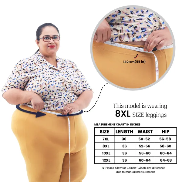 Bigtees_Women'S_Cotton_Churidar_Full_Length_Leggings_|_Stretchable_&_Comfortable_|_Sizes_L_To_10Xl