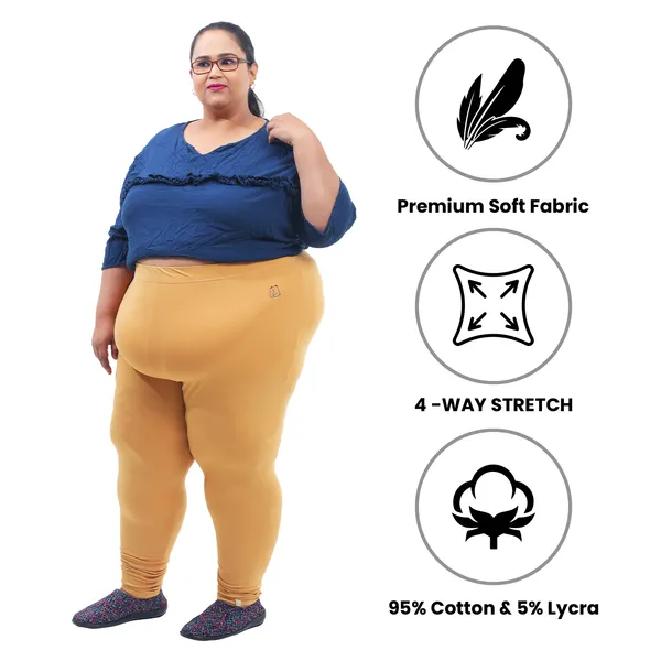 Bigtees_Women'S_Cotton_Churidar_Full_Length_Leggings_|_Stretchable_&_Comfortable_|_Sizes_L_To_10Xl