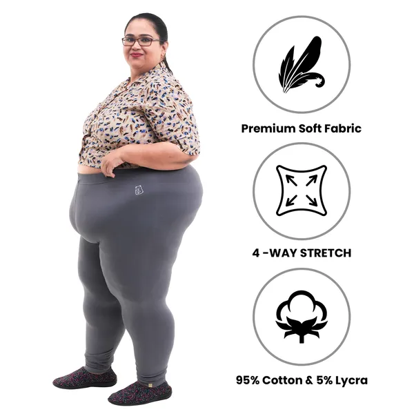 Bigtees_Women'S_Cotton_Churidar_Full_Length_Leggings_|_Stretchable_&_Comfortable_|_Sizes_L_To_10Xl