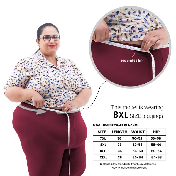 Maroon_Churidar_Leggings_Cotton_For_Women