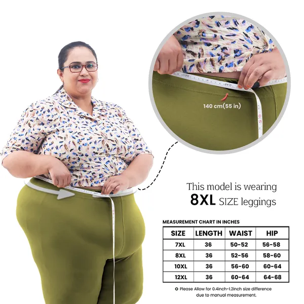 Bigtees_Women'S_Cotton_Churidar_Full_Length_Leggings_|_Stretchable_&_Comfortable_|_Sizes_L_To_10Xl