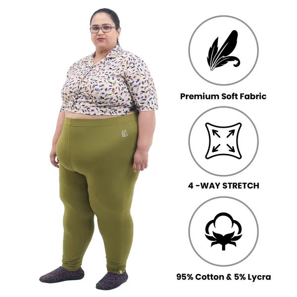 Bigtees_Women'S_Cotton_Churidar_Full_Length_Leggings_|_Stretchable_&_Comfortable_|_Sizes_L_To_10Xl