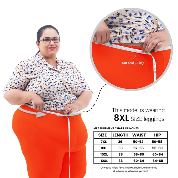 Bigtees_Women'S_Cotton_Churidar_Full_Length_Leggings_|_Stretchable_&_Comfortable_|_Sizes_L_To_10Xl