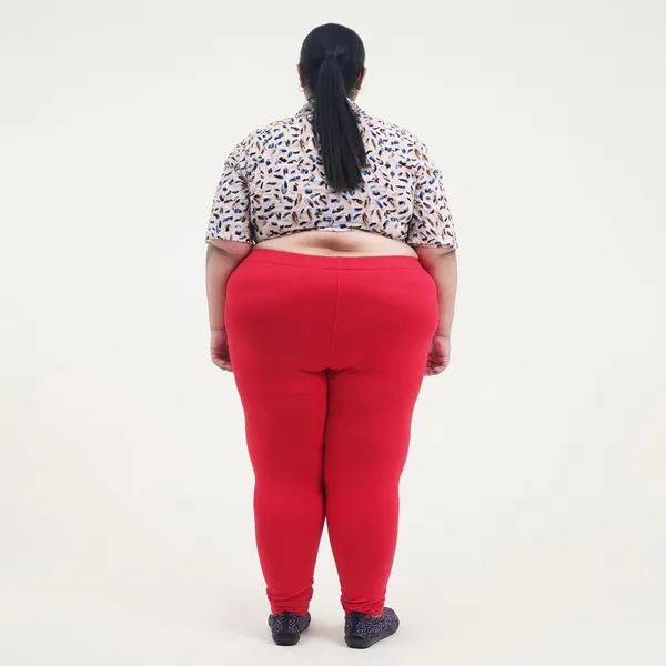 Red_Churidar_Leggings_Cotton_For_Women