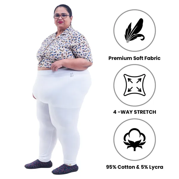 Bigtees_Women'S_Cotton_Churidar_Full_Length_Leggings_|_Stretchable_&_Comfortable_|_Sizes_L_To_10Xl