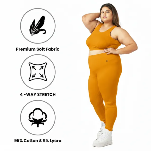 Bigtees_Women'S_Cotton_Churidar_Full_Length_Leggings_|_Stretchable_&_Comfortable_|_Sizes_L_To_10Xl