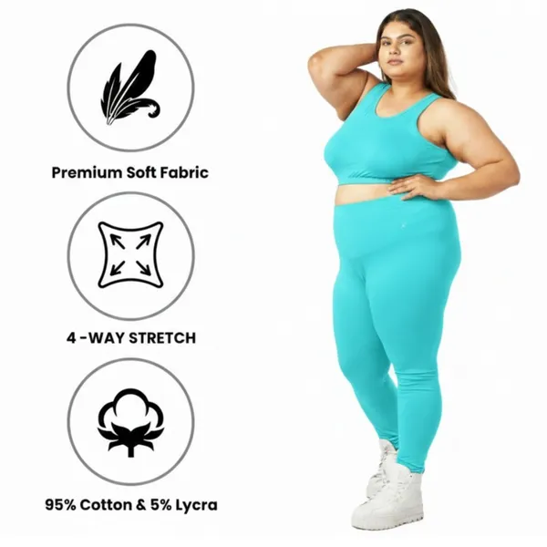 Bigtees_Women'S_Cotton_Churidar_Full_Length_Leggings_|_Stretchable_&_Comfortable_|_Sizes_L_To_10Xl
