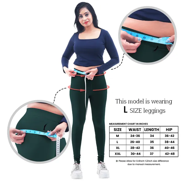 Bigtees_Women'S_Cotton_Churidar_Full_Length_Leggings_|_Stretchable_&_Comfortable_|_Sizes_L_To_10Xl