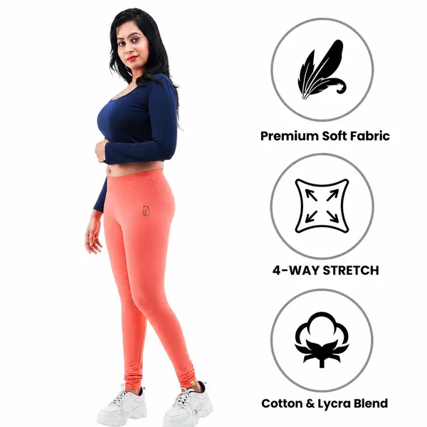 Bigtees_Women'S_Cotton_Churidar_Full_Length_Leggings_|_Stretchable_&_Comfortable_|_Sizes_L_To_10Xl