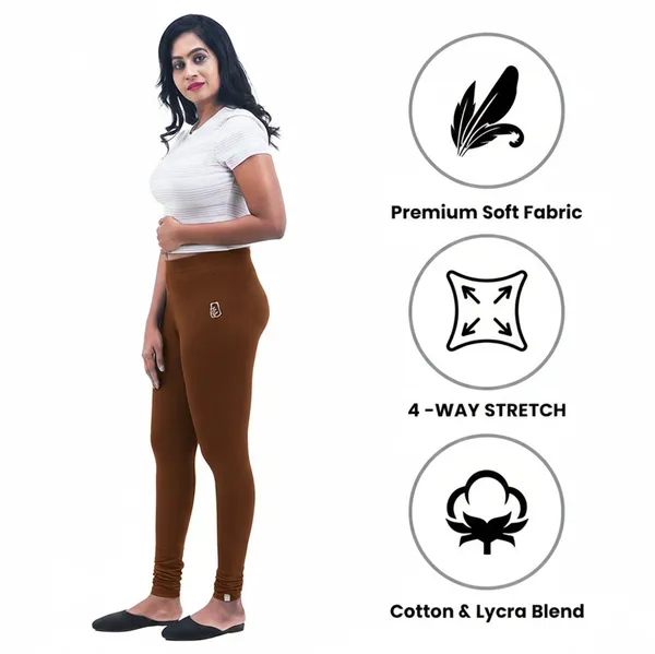Bigtees_Women'S_Cotton_Churidar_Full_Length_Leggings_|_Stretchable_&_Comfortable_|_Sizes_L_To_10Xl
