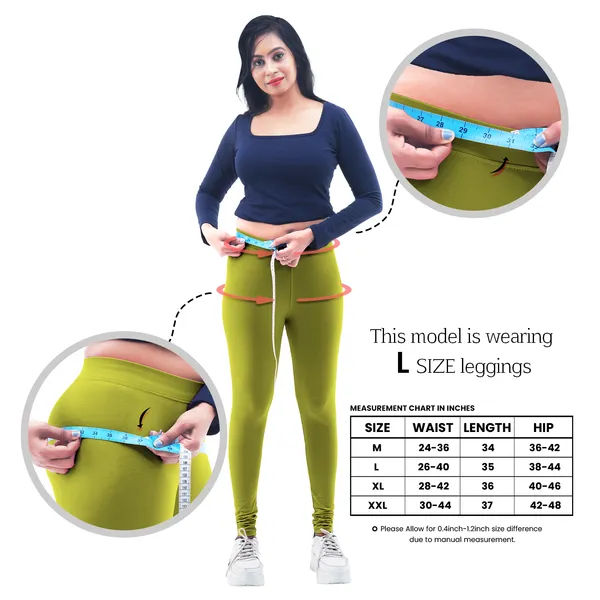 Bigtees_Women'S_Cotton_Churidar_Full_Length_Leggings_|_Stretchable_&_Comfortable_|_Sizes_L_To_10Xl