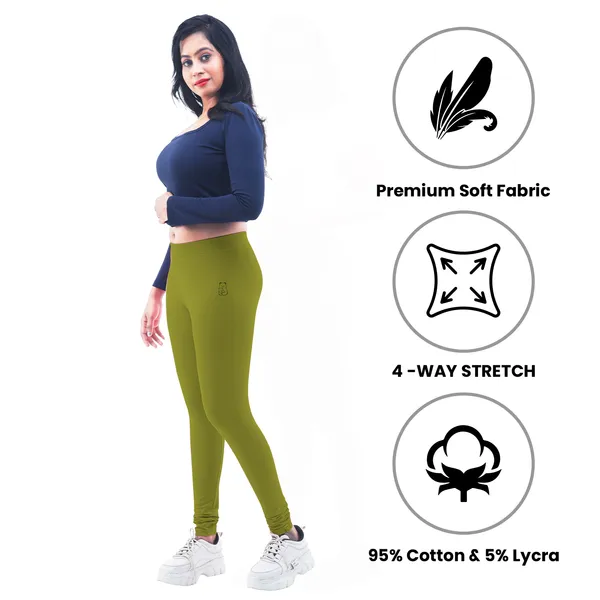 Bigtees_Women'S_Cotton_Churidar_Full_Length_Leggings_|_Stretchable_&_Comfortable_|_Sizes_L_To_10Xl