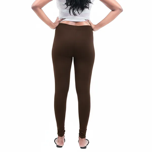 Lite_Coffee_Brown_Churidar_Leggings_Cotton_For_Women