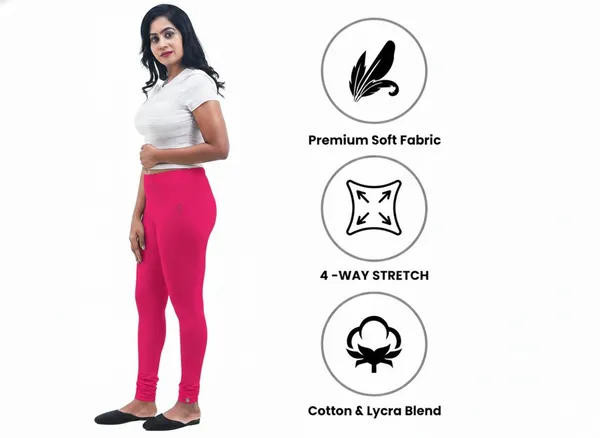 Bigtees_Women'S_Cotton_Churidar_Full_Length_Leggings_|_Stretchable_&_Comfortable_|_Sizes_L_To_10Xl