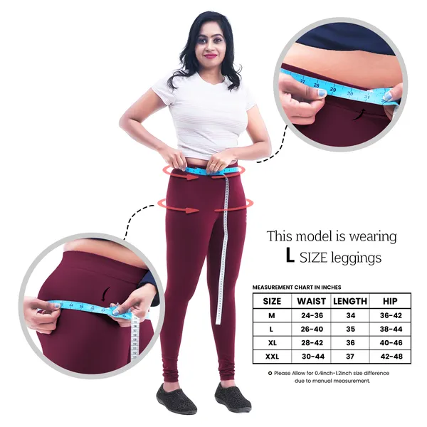 Bigtees_Women'S_Cotton_Churidar_Full_Length_Leggings_|_Stretchable_&_Comfortable_|_Sizes_L_To_10Xl