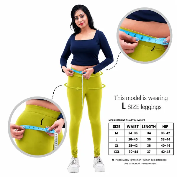 Bigtees_Women'S_Cotton_Churidar_Full_Length_Leggings_|_Stretchable_&_Comfortable_|_Sizes_L_To_10Xl