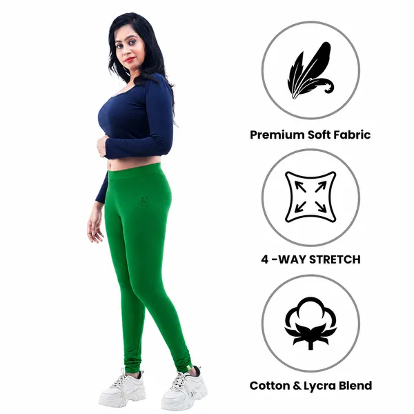 Bigtees_Women'S_Cotton_Churidar_Full_Length_Leggings_|_Stretchable_&_Comfortable_|_Sizes_L_To_10Xl